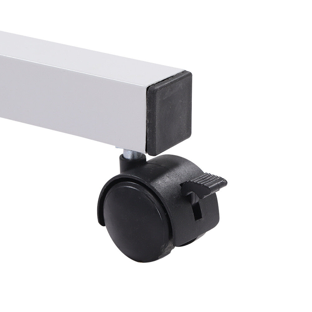 Mobile Adjustable Dining Laptop Tray Over Bed Side Table Desk Sofa Bed on Wheels