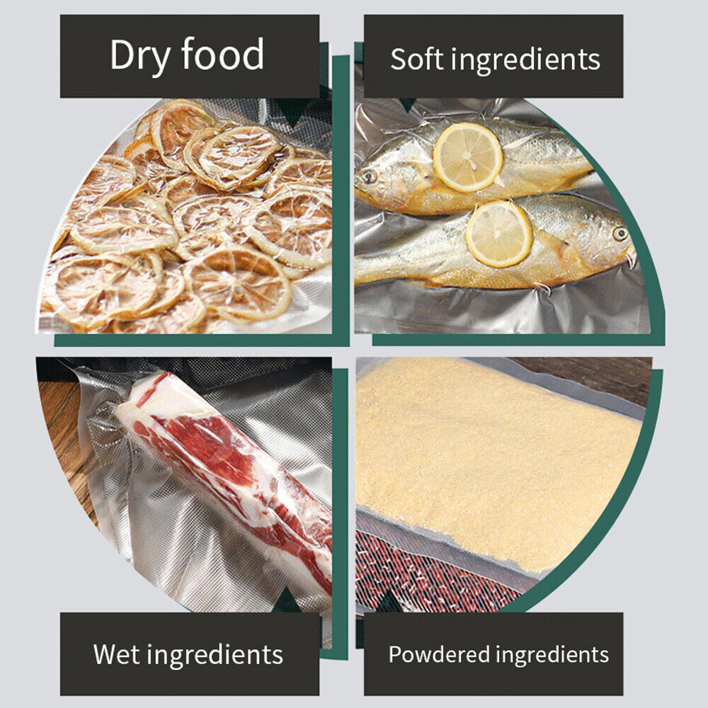 Electric Food Vacuum Sealer Automatic Dry Wet Sealing Packaging Machine +40 Bags