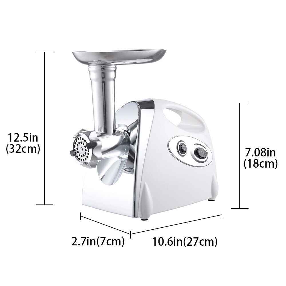2800W Electric Meat Grinder Mincer Sausage Maker Filler Home w/3 Grinding Plates