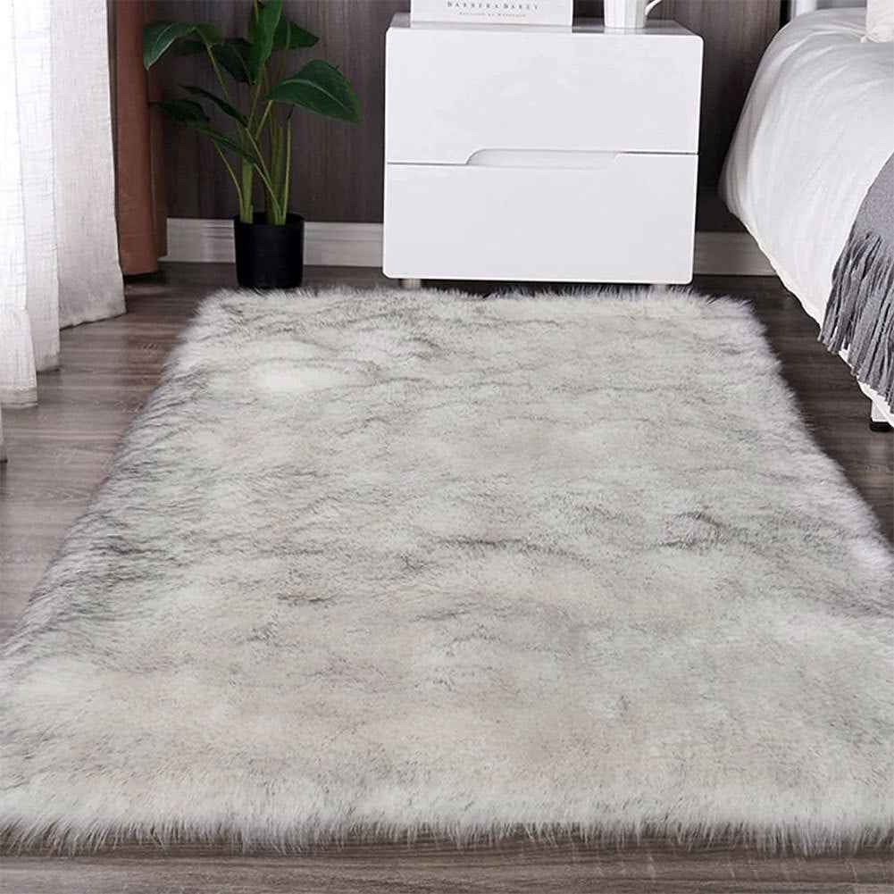 Fluffy Rugs Anti-Slip Large Shaggy Rug Super Soft Mat Living Room Bedroom Carpet