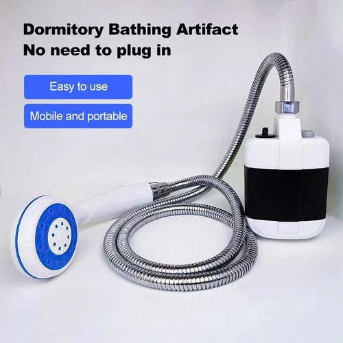 Portable Camping Shower USB Rechargeable Electric Shower Pump for Garden Outdoor - Ceenaz Store