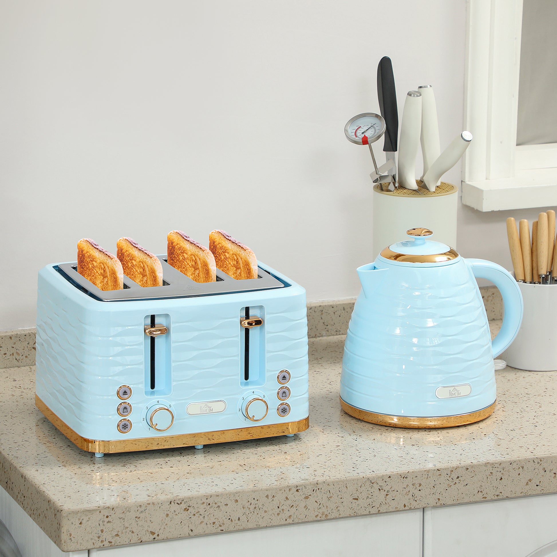 Kettle and Toaster Sets 1.7L Kettle & 4 Slice Toaster