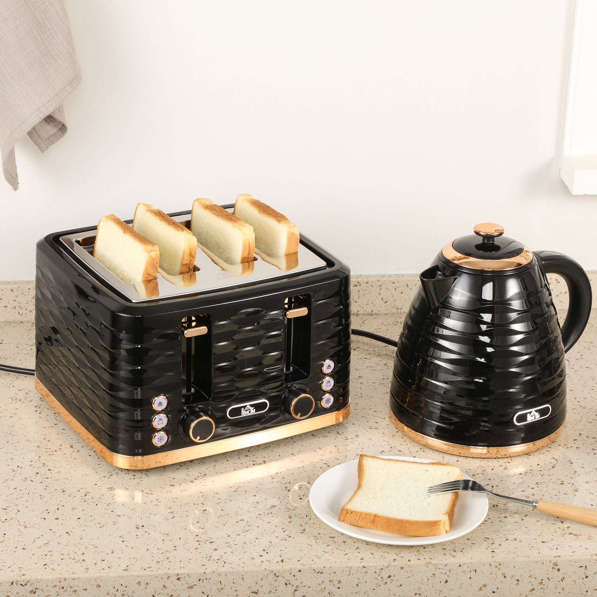 Kettle and Toaster Sets 1.7L Kettle & 4 Slice Toaster