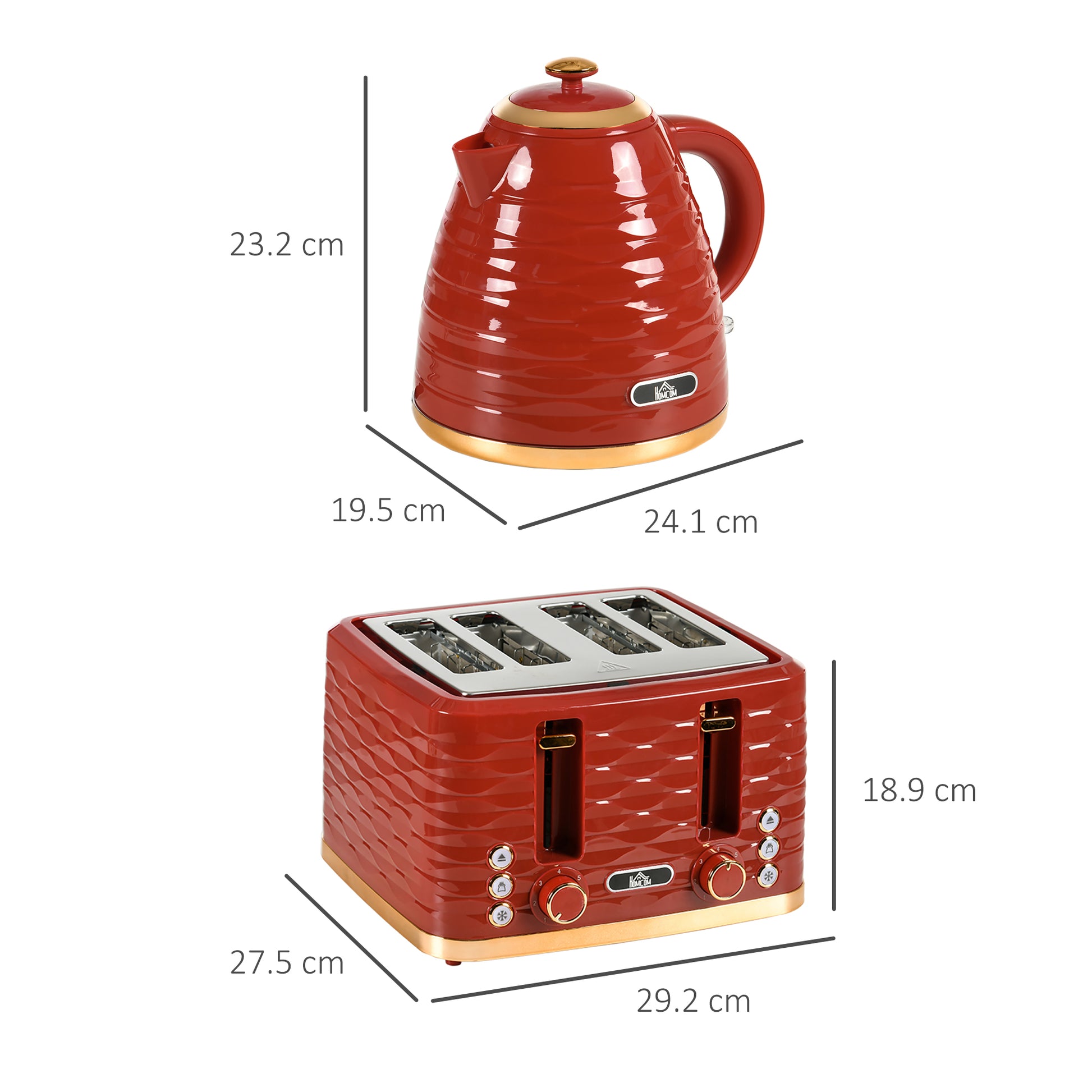 Kettle and Toaster Sets 1.7L Kettle & 4 Slice Toaster