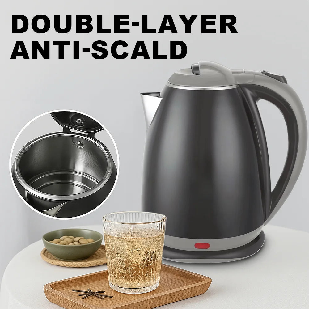 1.8L Stainless Steel Water Heater Fast Boil Electric Tea Kettle Anti-scalding Automatic Power-off Electric For Home - Ceenaz Store