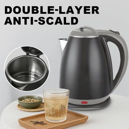 1.8L Stainless Steel Water Heater Fast Boil Electric Tea Kettle Anti-scalding Automatic Power-off Electric For Home - Ceenaz Store