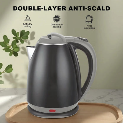 1.8L Stainless Steel Water Heater Fast Boil Electric Tea Kettle Anti-scalding Automatic Power-off Electric For Home - Ceenaz Store