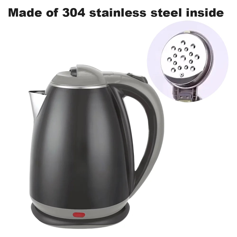 1.8L Stainless Steel Water Heater Fast Boil Electric Tea Kettle Anti-scalding Automatic Power-off Electric For Home - Ceenaz Store