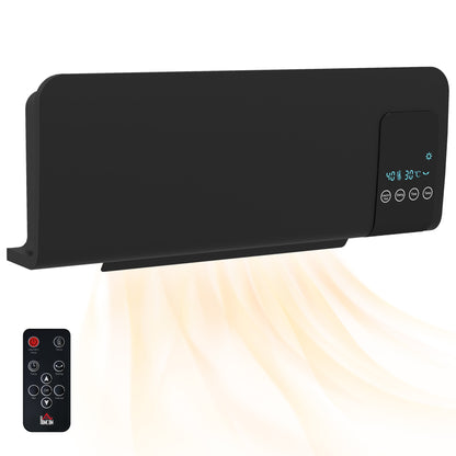 Wall Mounted Electric Heater with 2 Modes, 12H Timer and Oscillation