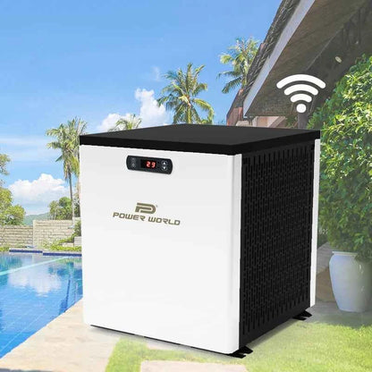 Power World Wifi R32 New Ennegy Hybrid Swimming Pool Heaters Heat Pump Water Heating