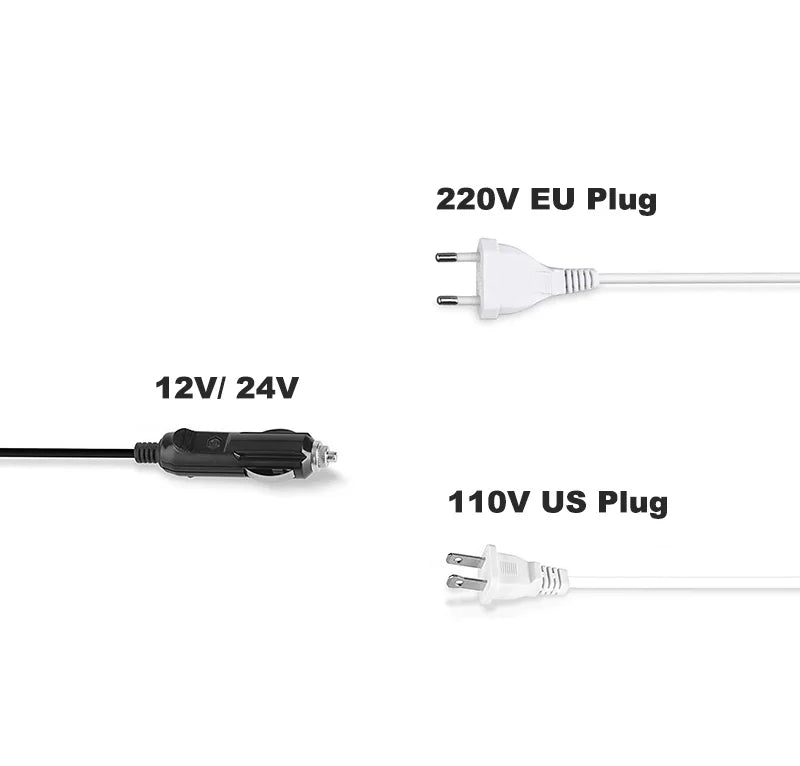 Stainless Steel Electric Heating Lunch Box 12V 24V 110V 220V Car US EU Plug School Picnic Portable Food Warmer Container Heater - Ceenaz Store