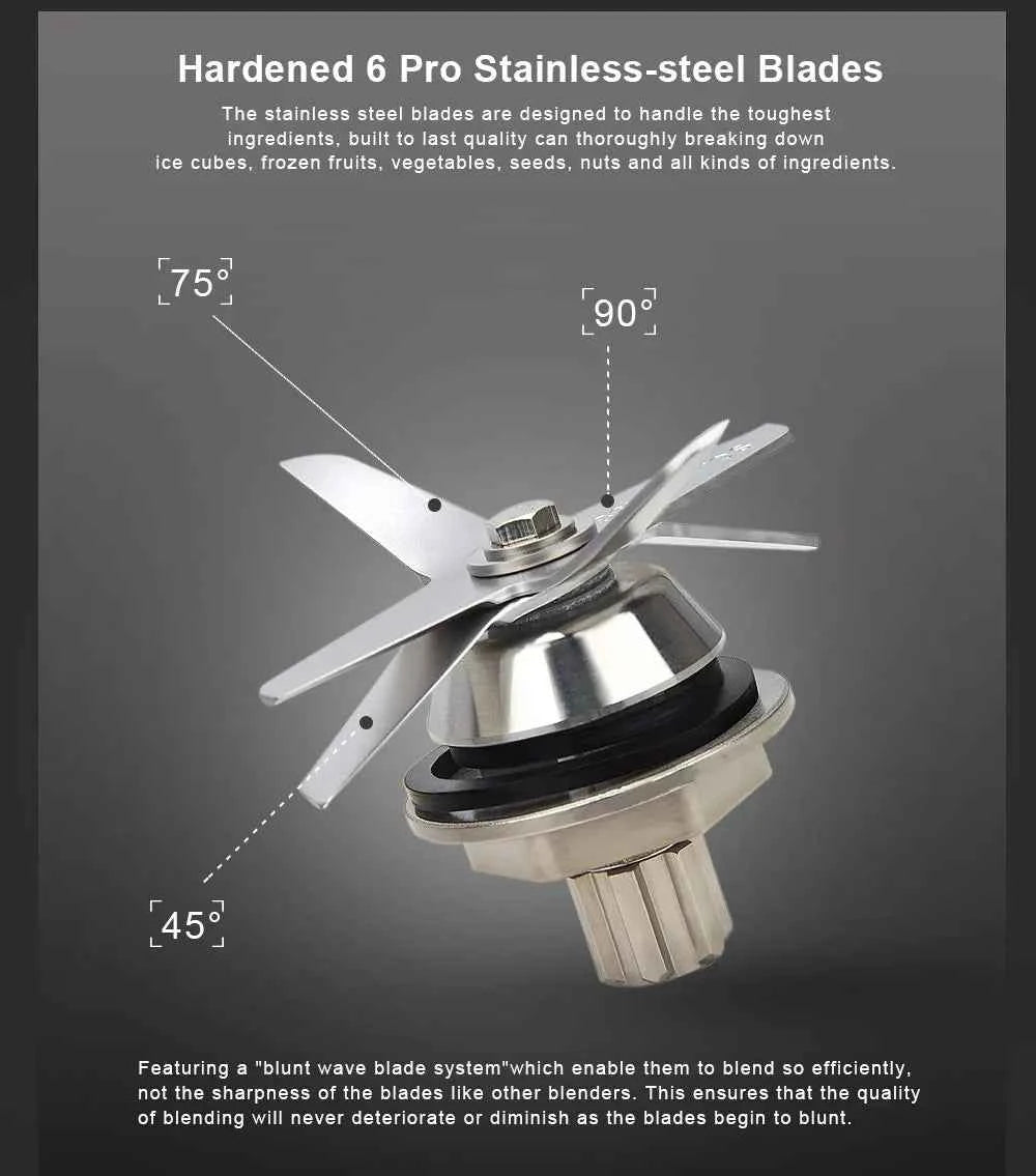 BioloMix【7 Years Warranty】BPA Free Heavy Duty Commercial Grade Blender Professional Mixer Juicer Ice Smoothies Peak 2200W