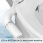 SAMODRA Bidet Attachment Ultra-Slim Toilet Seat Attachment Dual Nozzle Bidet Adjustable Water Pressure Non-Electric Ass Sprayer
