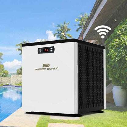 Power World Wifi R32 New Ennegy Hybrid Swimming Pool Heaters Heat Pump Water Heating