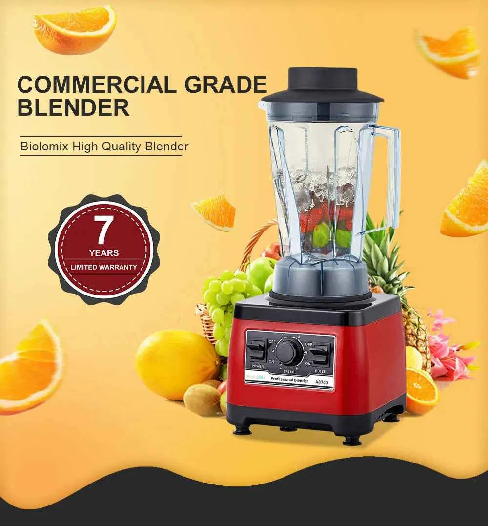 BioloMix【7 Years Warranty】BPA Free Heavy Duty Commercial Grade Blender Professional Mixer Juicer Ice Smoothies Peak 2200W