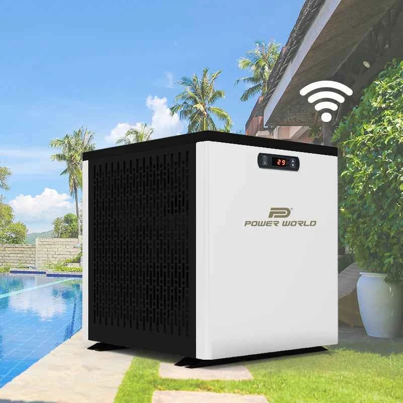 Power World Wifi R32 New Ennegy Hybrid Swimming Pool Heaters Heat Pump Water Heating