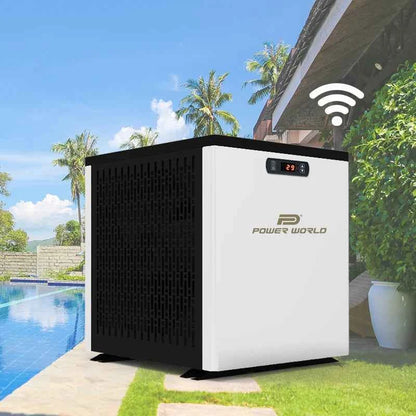 Power World Wifi R32 New Ennegy Hybrid Swimming Pool Heaters Heat Pump Water Heating