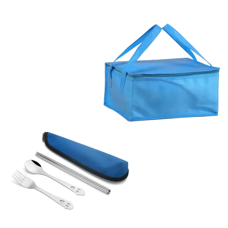 Stainless Steel Electric Heating Lunch Box 12V 24V 110V 220V Car US EU Plug School Picnic Portable Food Warmer Container Heater - Ceenaz Store