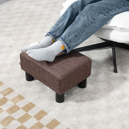 Footstool Small Footrest Upholstery with Plastic Legs