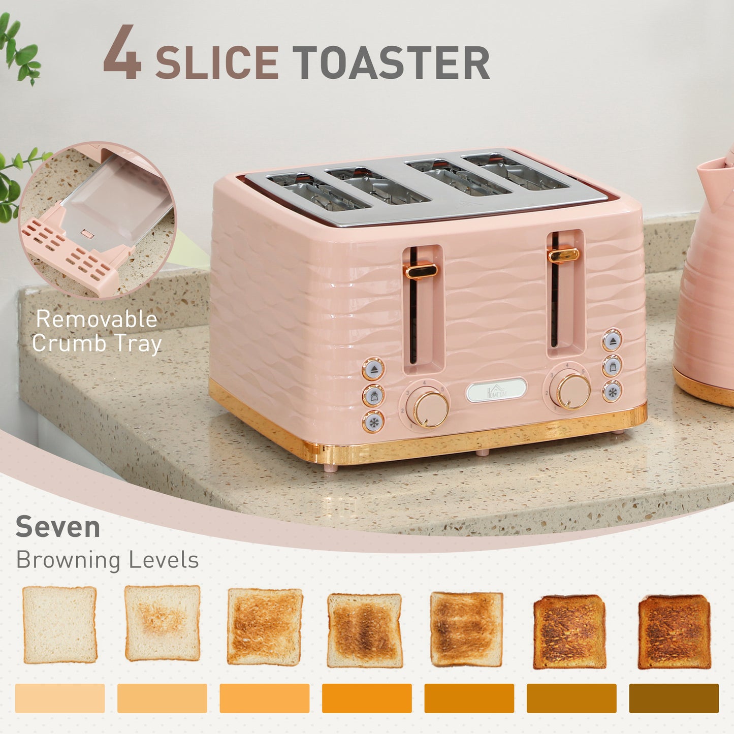 Kettle and Toaster Sets 1.7L Kettle & 4 Slice Toaster