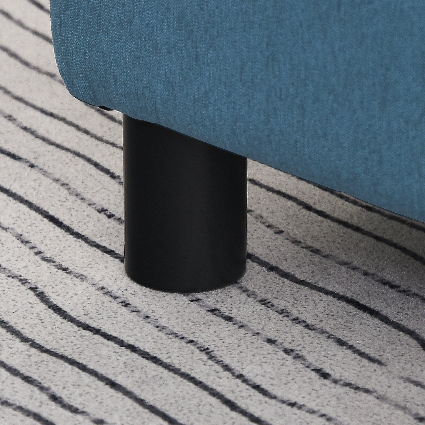 Footstool Small Footrest Upholstery with Plastic Legs