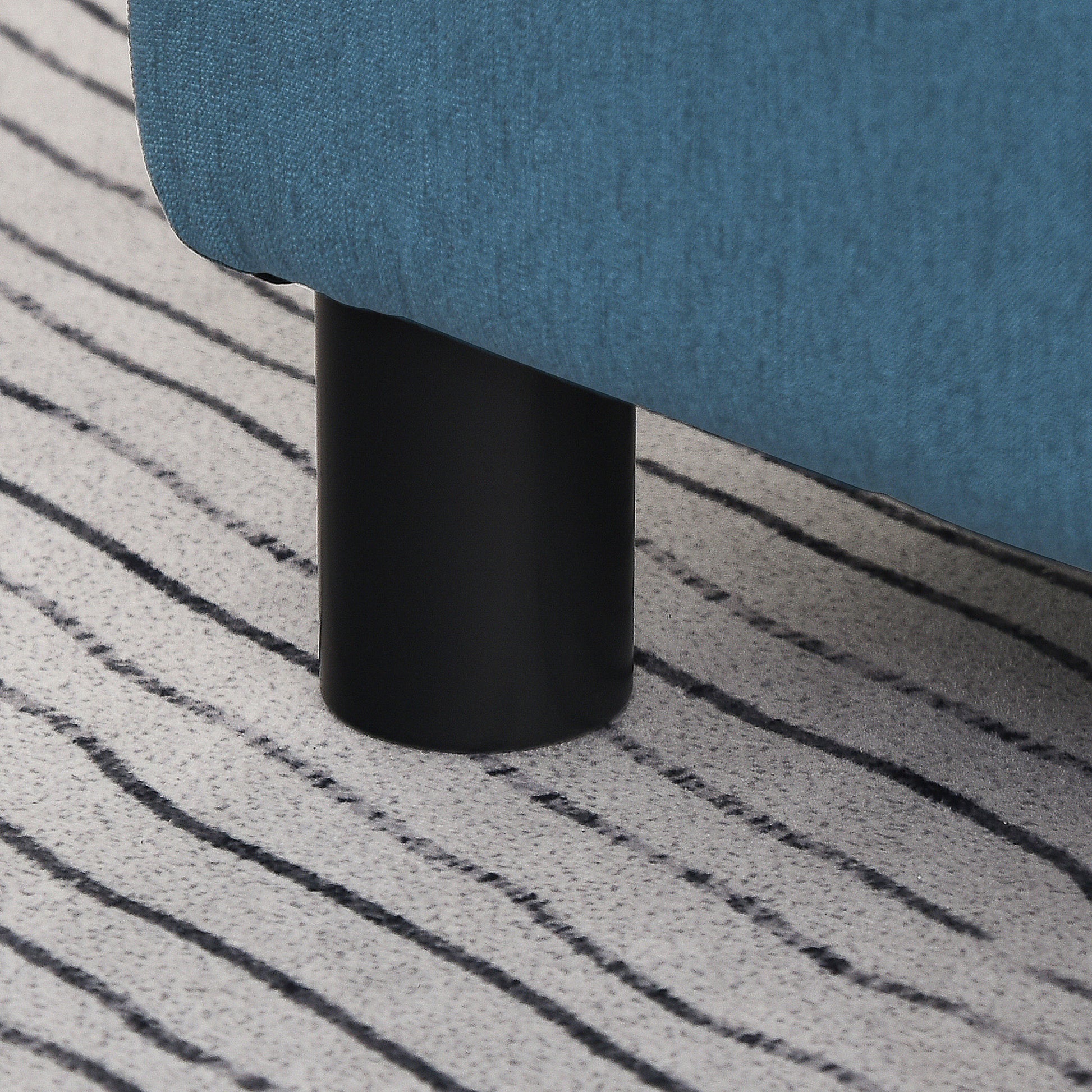 Footstool Small Footrest Upholstery with Plastic Legs