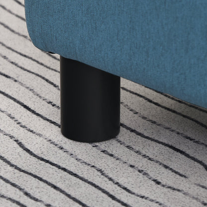 Footstool Small Footrest Upholstery with Plastic Legs