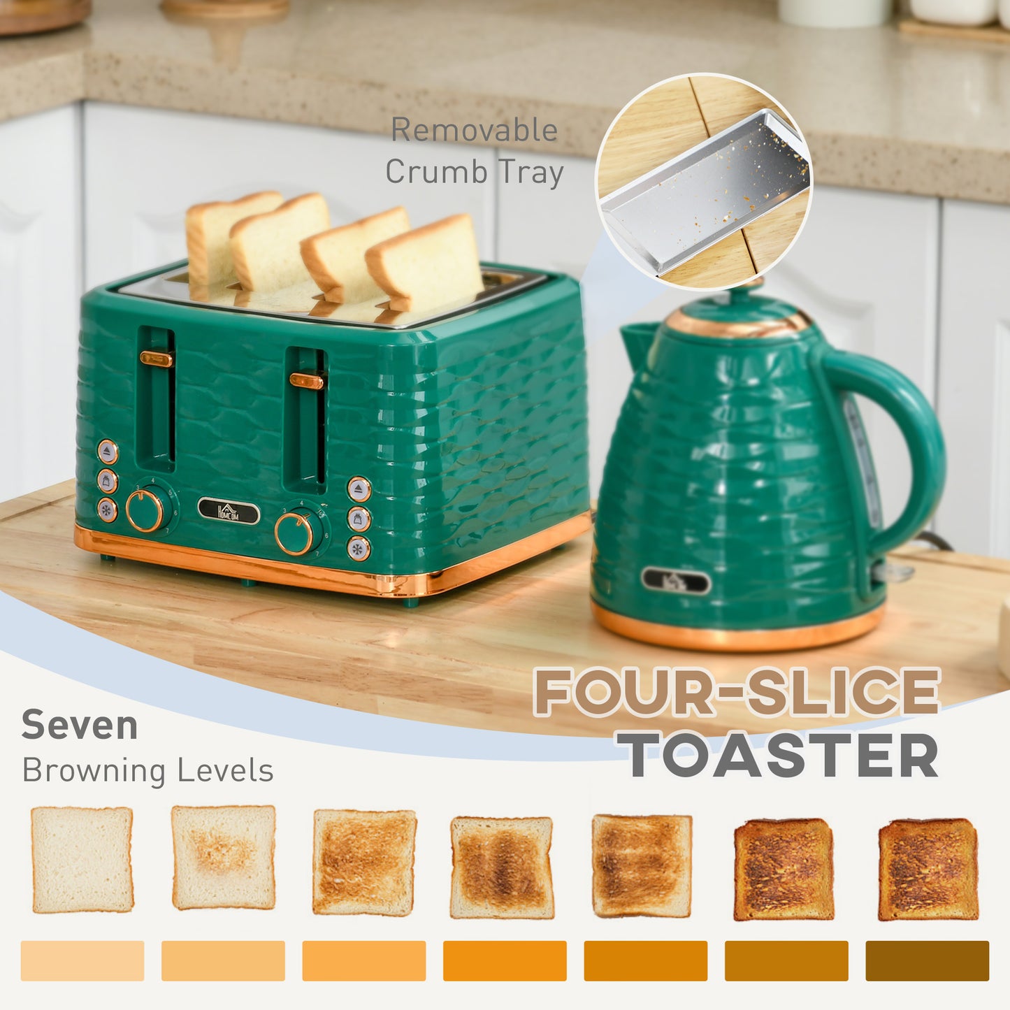 Kettle and Toaster Sets 1.7L Kettle & 4 Slice Toaster