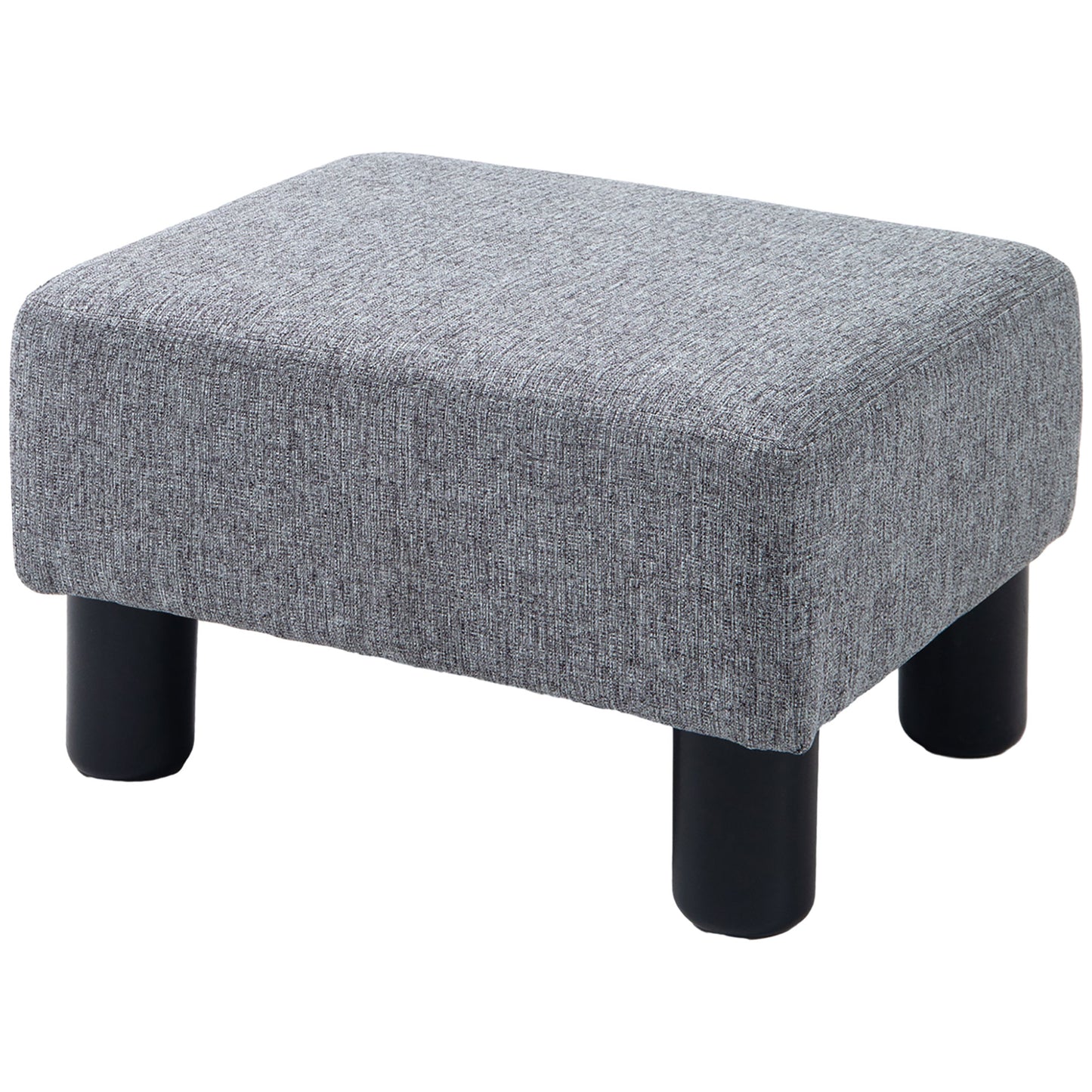 Footstool Small Footrest Upholstery with Plastic Legs