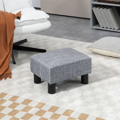 Footstool Small Footrest Upholstery with Plastic Legs