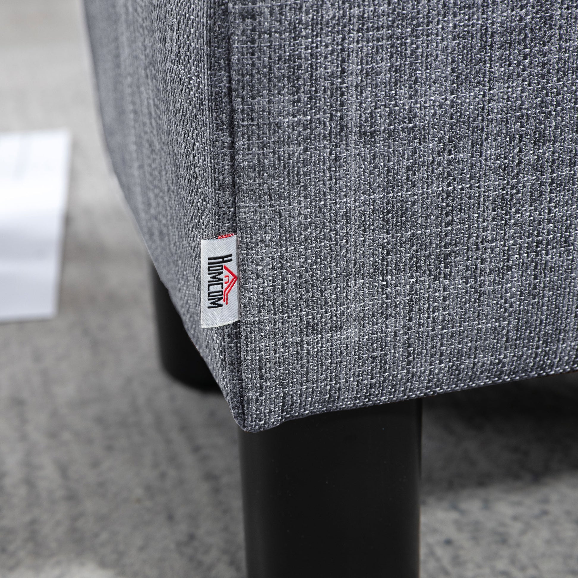 Footstool Small Footrest Upholstery with Plastic Legs