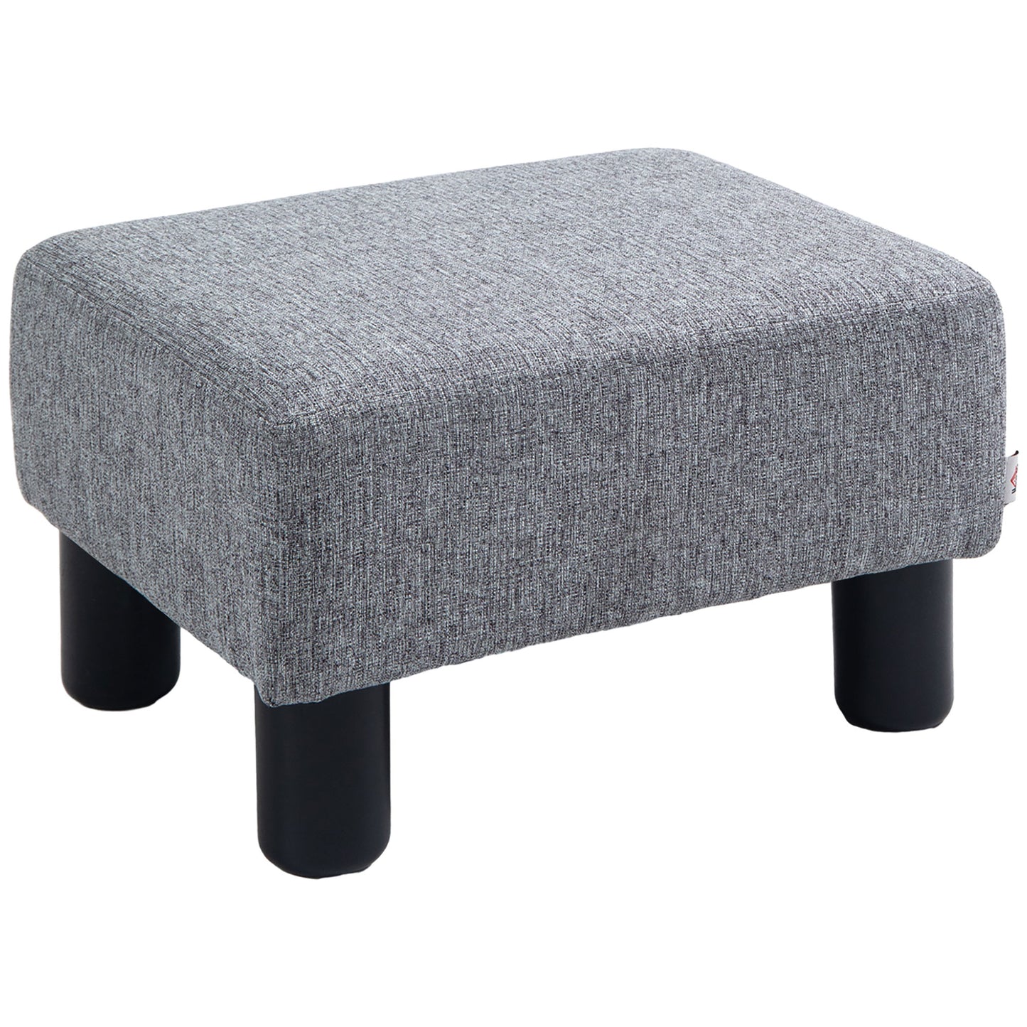 Footstool Small Footrest Upholstery with Plastic Legs
