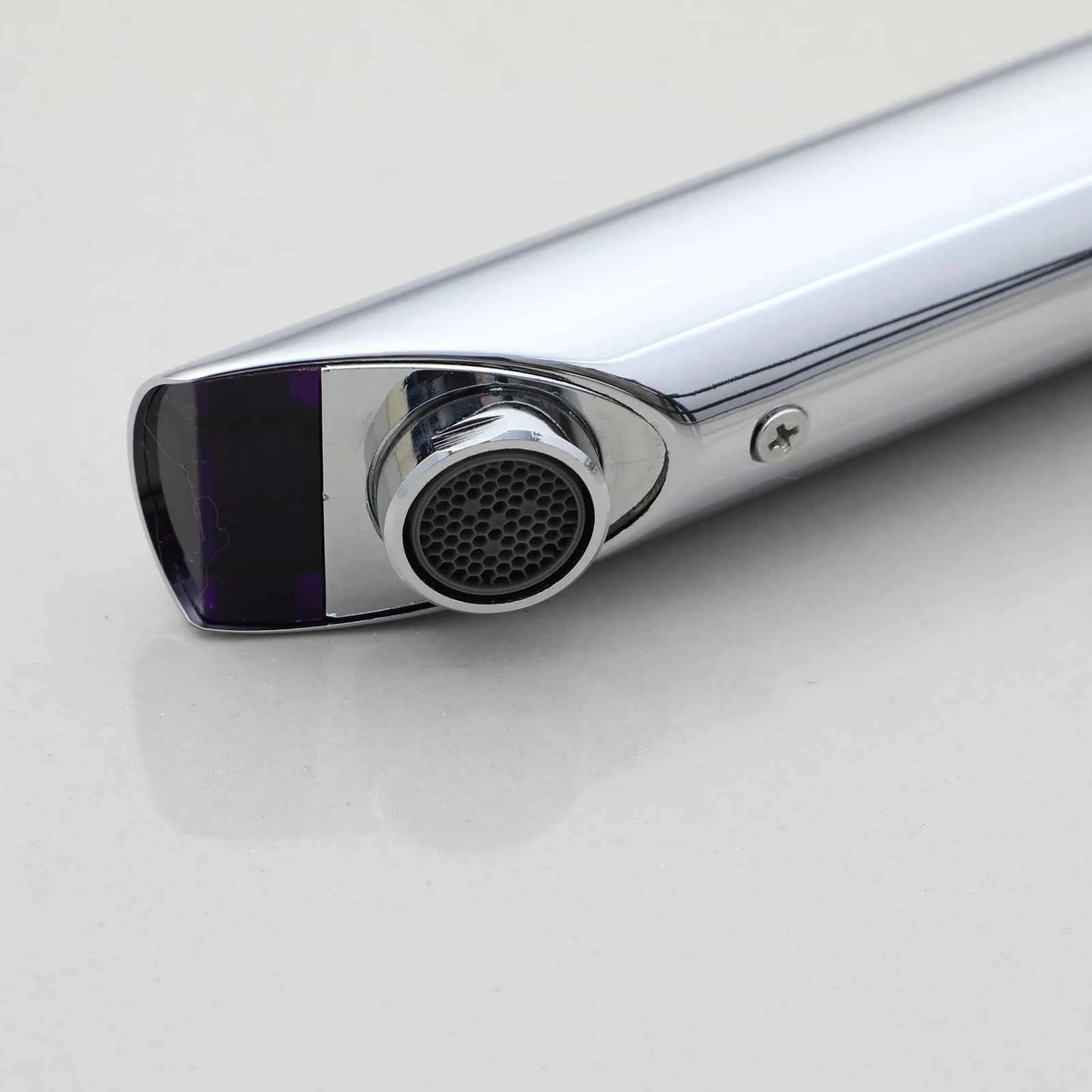 JIENI Smart Bathroom Faucet Chrome Inductive Washbasin Faucets Stream Deck Mounted Touchless Sensor Hot And Cold Mixer Tap