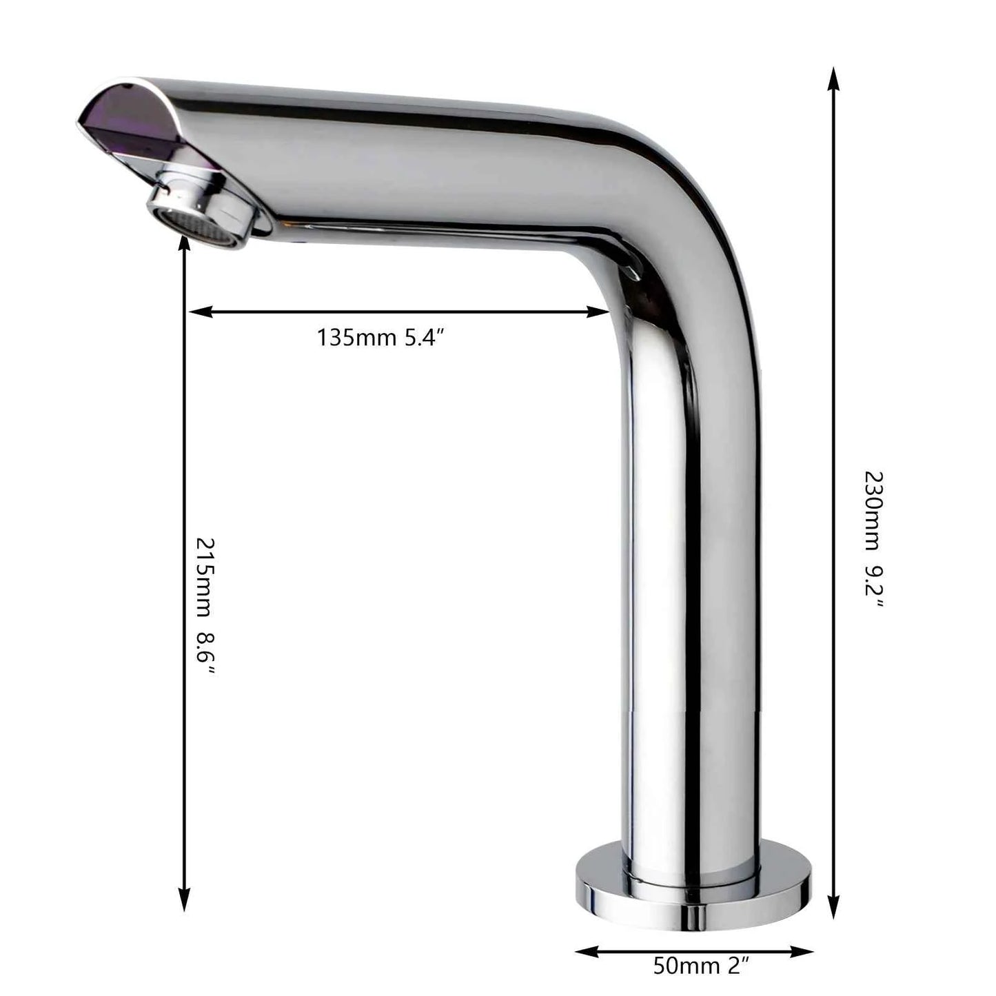 JIENI Smart Bathroom Faucet Chrome Inductive Washbasin Faucets Stream Deck Mounted Touchless Sensor Hot And Cold Mixer Tap