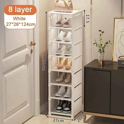 Multiple Layers Shoe Organizer Shoe Rack Organizer Space Saving Rack For Wall Corner Stackable Shelf  Adjustable Saving Cabinet