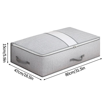 Large Clothes Storage Bag Under Bed Foldable Quilt Clothes Storage Bag Bedroom Dormitory Wardrobe Quilt Organizer Bag 이불정리함 - Ceenaz Store