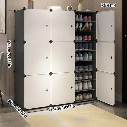 Shoe Cabinet Home Entrance Entrance Cabinet Balcony Locker Plastic Assembly Economical Large Capacity Simple Modern Shoe Rack