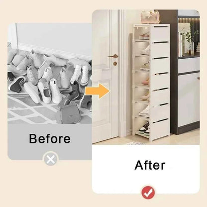 Multiple Layers Shoe Organizer Shoe Rack Organizer Space Saving Rack For Wall Corner Stackable Shelf  Adjustable Saving Cabinet