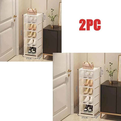 Multiple Layers Shoe Organizer Shoe Rack Organizer Space Saving Rack For Wall Corner Stackable Shelf  Adjustable Saving Cabinet