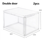 1-3 PCS Transparent Magnetic Acrylic Shoe Box for AJ Sneakers Drop-Front Display Case  Anti-Yellowing Shoe Storage Organizer - Ceenaz Store