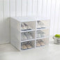 Folder Plastic Antioxidant Shoe Cabinet High Transparent Slippers Sneakers Storage Shoes Box Dustproof Shoe Organizer Box - Ceenaz Store