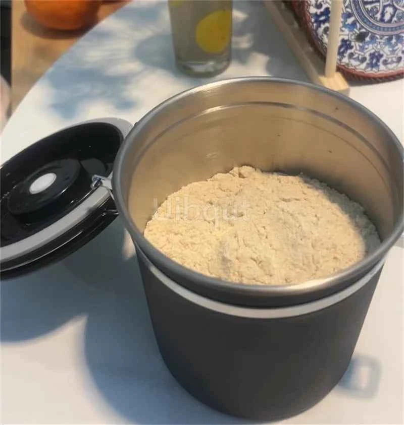 304 Stainless Steel Coffee Canister Coffee Bean Storage Airtight Containers with Date with Spoon Vent Valve Kitchen Food Storage Jar