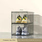 Transparent Shoe Box Magnetic Suction Door Thickened Plastic Storage Holder Detachable Dustproof Shoe Storage Boxes Wholesale