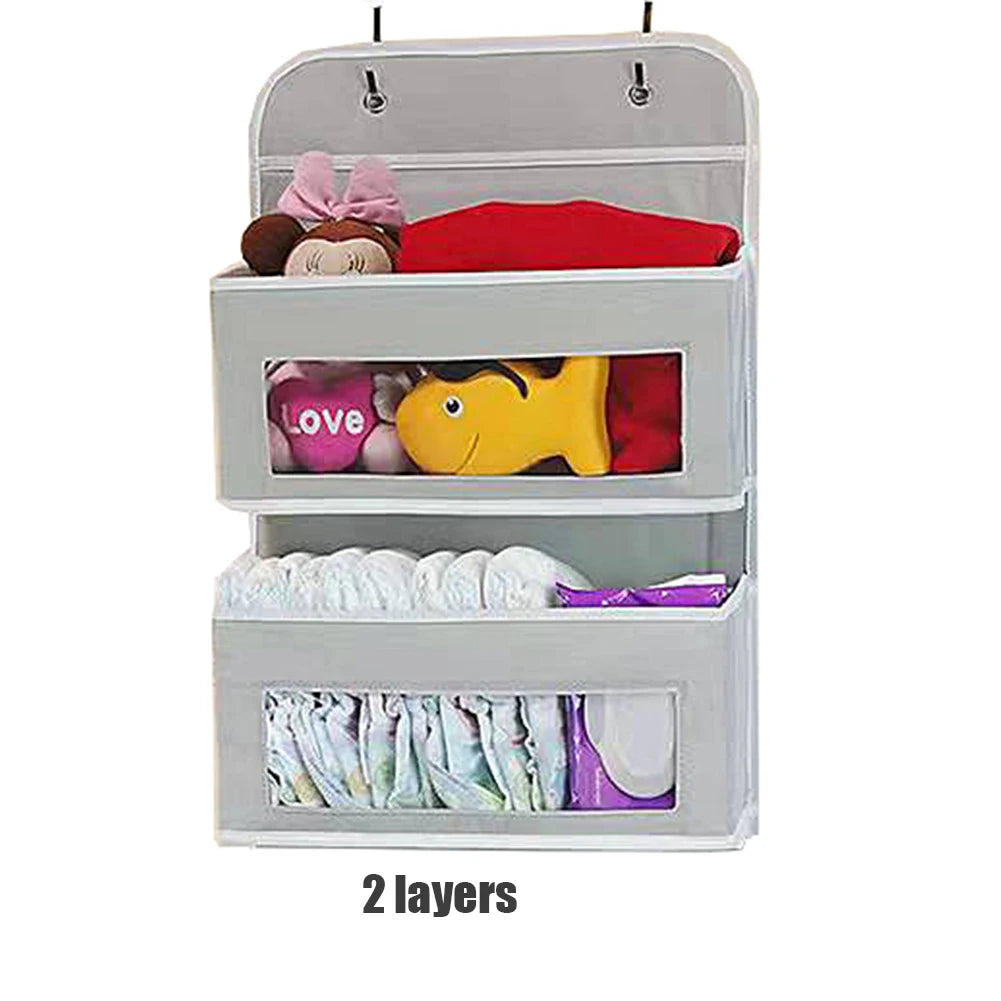 Over the Door Hanging Organizer 1/3/4/5 Large Pockets Over The Door Wall Mount Wall Mount Storage Hooks Bathroom Dorm Clothes - Ceenaz Store