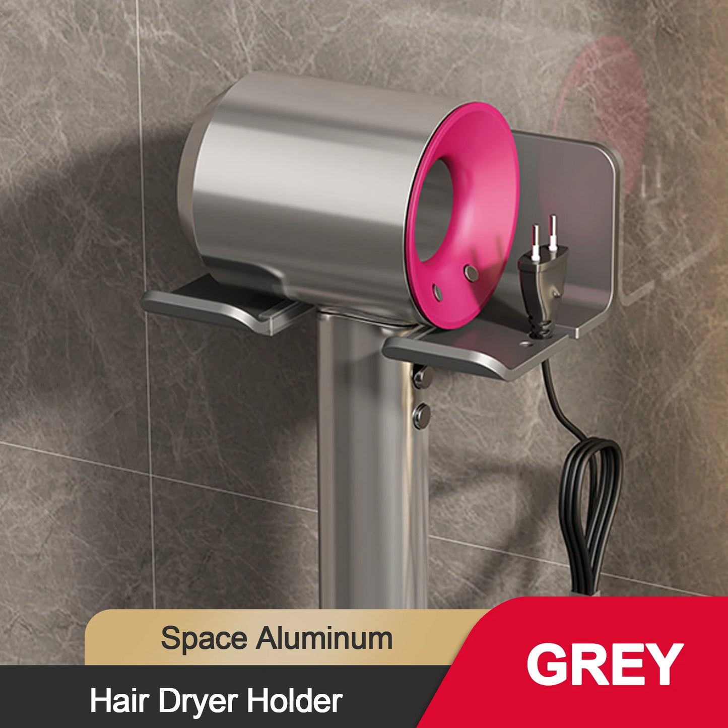 Hair Dryer Holder Wall Dryer Cradle Straightener Stand Hairdryer Organizer Box Toilet Blower Holder Shelf Bathroom Accessories - Ceenaz Store