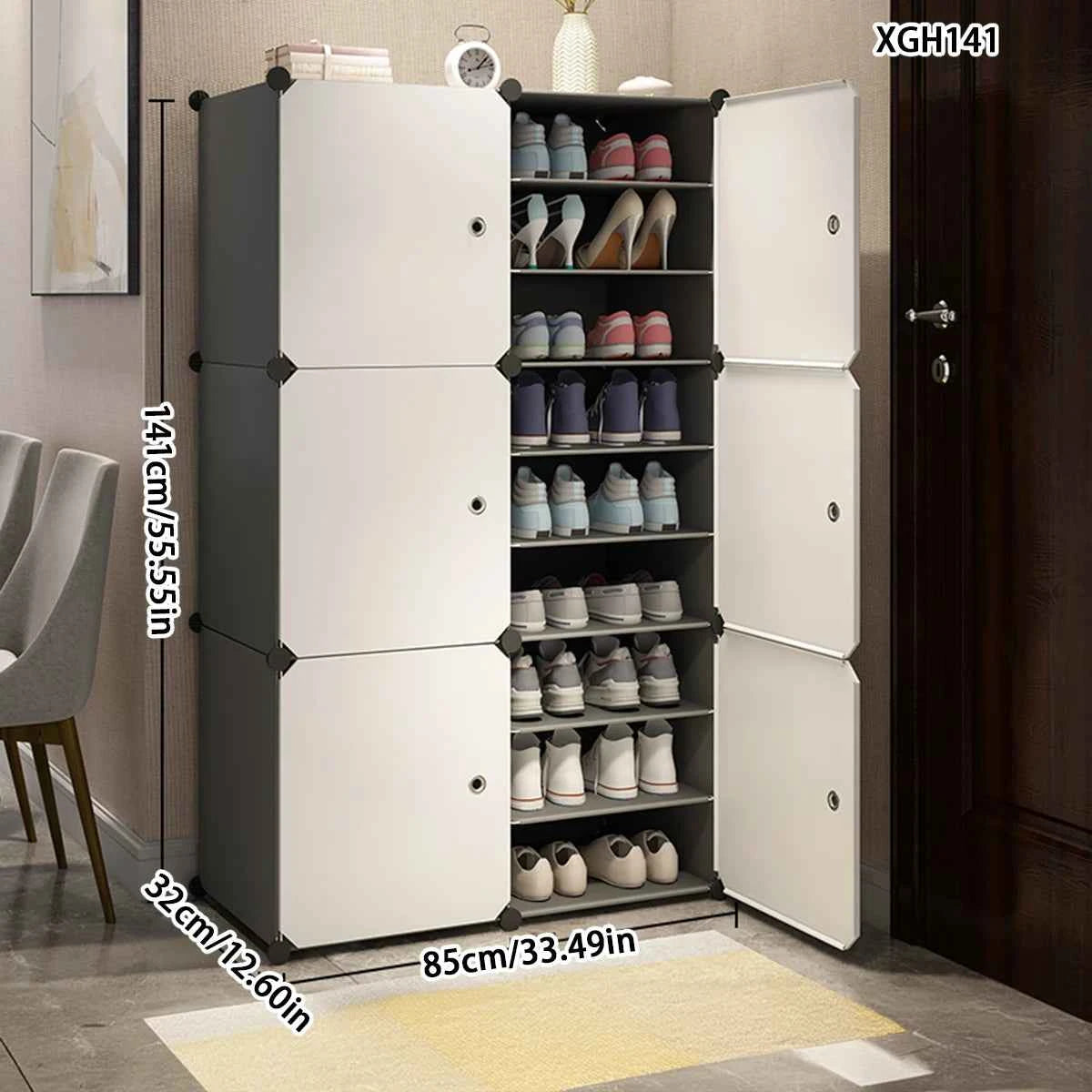 Shoe Cabinet Home Entrance Entrance Cabinet Balcony Locker Plastic Assembly Economical Large Capacity Simple Modern Shoe Rack