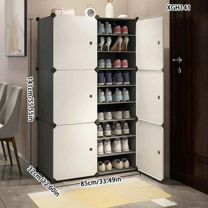 Shoe Cabinet Home Entrance Entrance Cabinet Balcony Locker Plastic Assembly Economical Large Capacity Simple Modern Shoe Rack