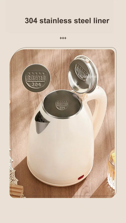 1.8L Household Electric Kettle Large Capacity 304 Stainless Steel Quick Kettle Teapot Automatic Thermos Pot Kitchen Tools 1500W - Ceenaz Store
