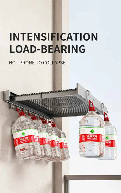 Bathroom Folding Storage Shelf Wall Mounted Aluminum Alloy Retractable Clothes Drying Holder Socks Clothing Drying Rack Hanger