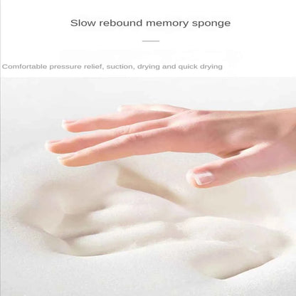 Water absorbtion anti slip bathroom mat thickened bathroom carpet long hair carpet machine washable durable toilet mat